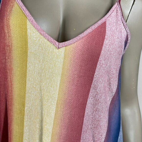 WHITE BIRCH Large Vertical Stripe Color Block Maxi Dress Vacation Oversized - Picture 5 of 7